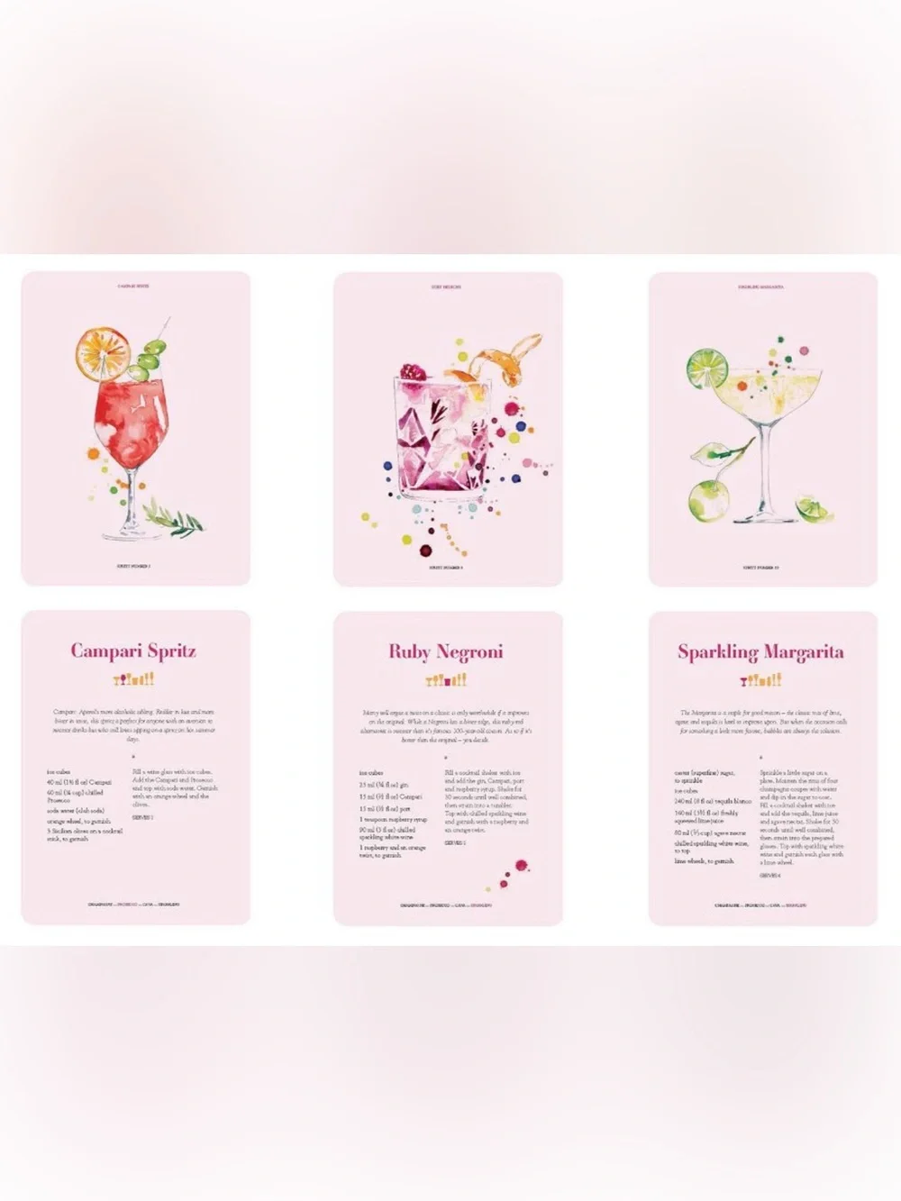 Cocktail Deck of Cards Recipe Deck 🍹🥂